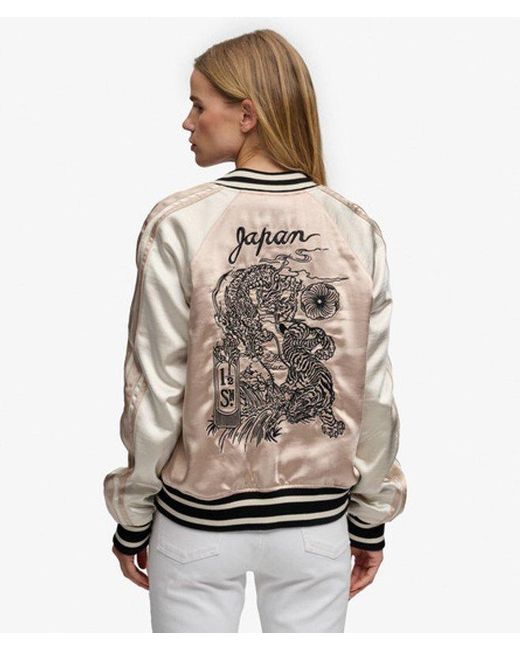 Superdry Natural & Co Suikajan Embroidered Bomber Jacket