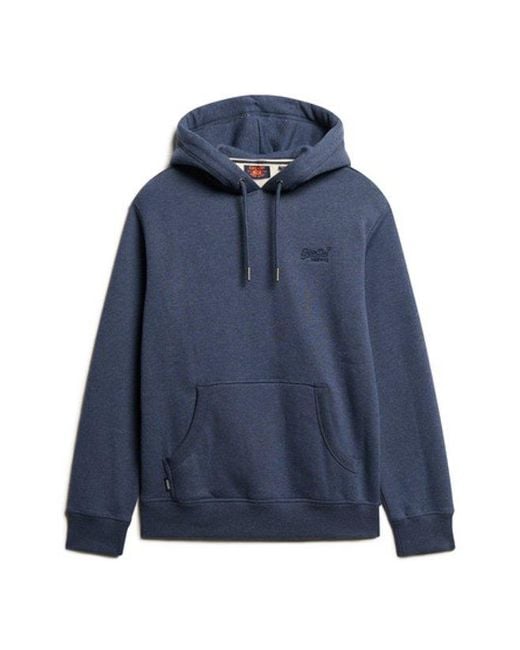 Superdry Blue & Co Essential Logo Hoodie for men