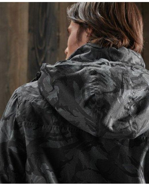 Superdry Black Ottoman Arctic Sd-Windcheater Jacket Multiple Colours Camo for men