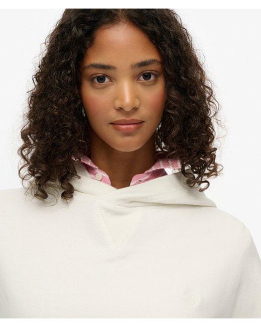 Superdry Studios Relaxed Hoodie in het White