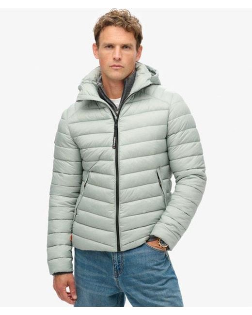 Superdry Gray & Co Hooded Fuji Sport Padded Jacket for men