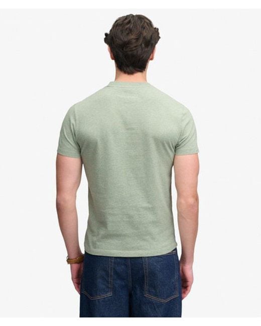 Superdry Green & Co Essential Company Logo Embroidered T-shirt for men