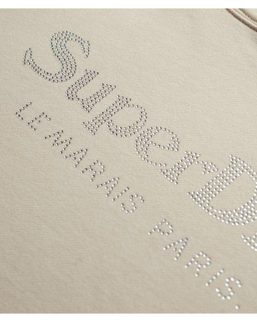 Superdry Natural Venue Metallic Relaxed Hoodie