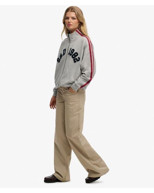 Superdry Gray & Co Mid Rise baggy Chino
