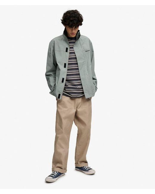 Superdry Metallic Bench X & Co Bench Workwear Straight Chino Trousers for men