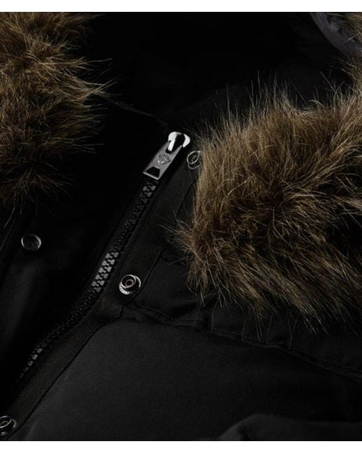 Superdry Everest Five Baffle Pufferjas in het Black
