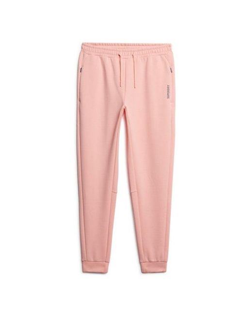 Superdry Pink & Co Sports Tech Slim joggers