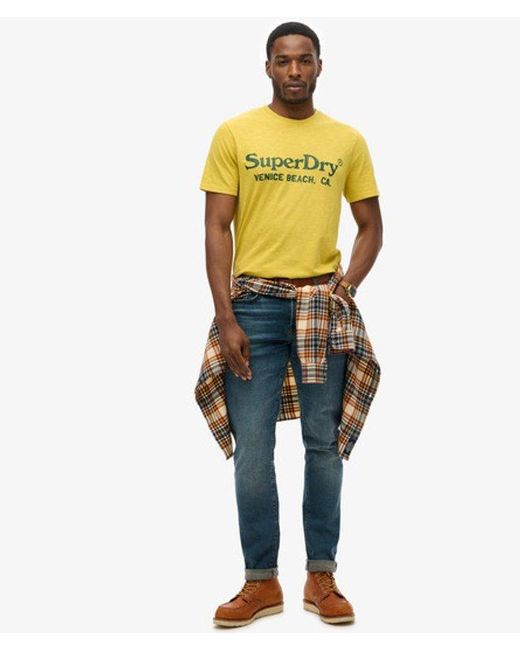 Superdry Yellow & Co Venue Classic Logo T-shirt for men