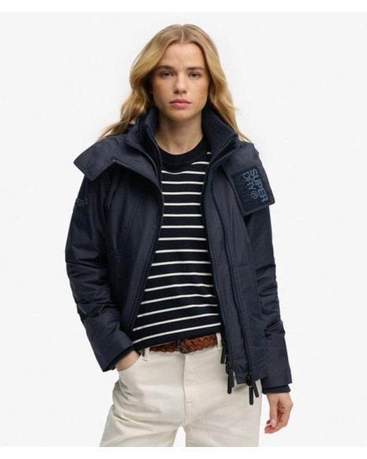 Superdry Blue Hooded Artic Windcheater Jacket
