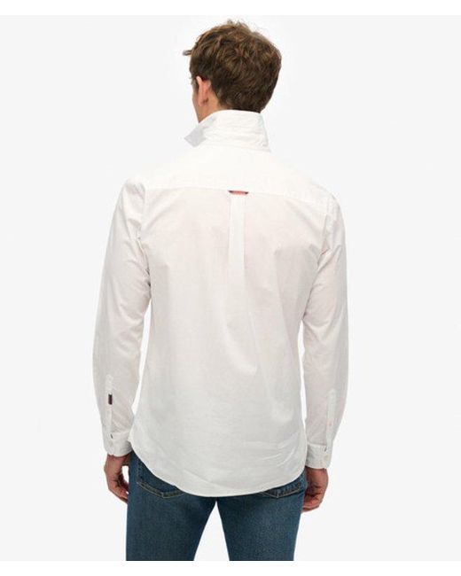 Superdry White Essentials Tailored Lite Shirt for men