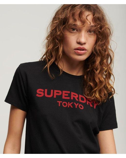 Superdry Black & Co Sport Luxe Graphic T-shirt