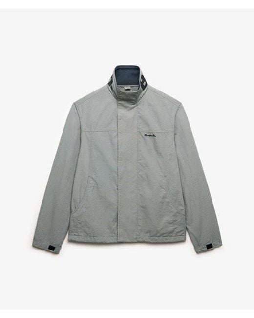 Superdry Gray Bench X & Co Bench High Neck Ripstop Jacket for men