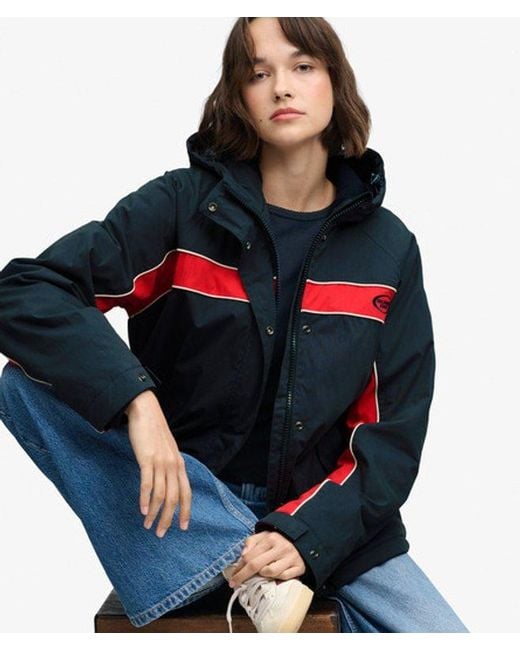 Superdry Blue & Co Vintage Hooded Wind Jacket