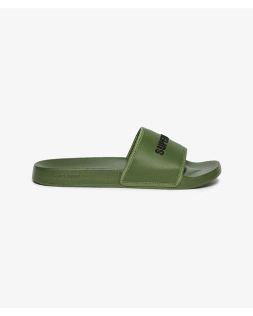 Superdry Green & Co Tarp Core Sliders for men