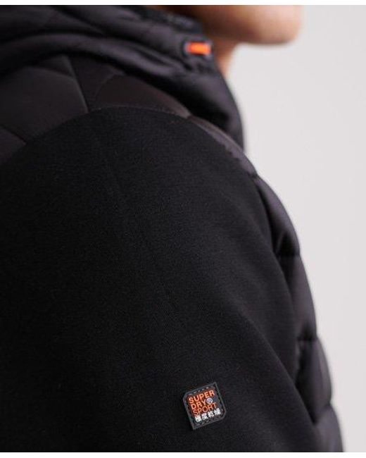 Superdry Black Core Gymtech Hybrid Jacket for men