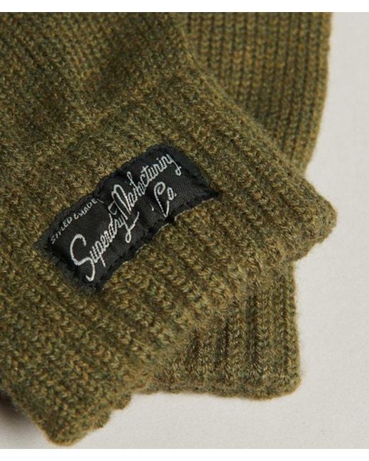 Superdry Green & Co Logo Patch Essential Gloves