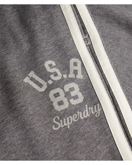 Superdry Red & Co Athletic Essentials Stripe Flare joggers