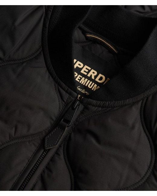 Superdry Black & Co Short Quilted Liner Jacket