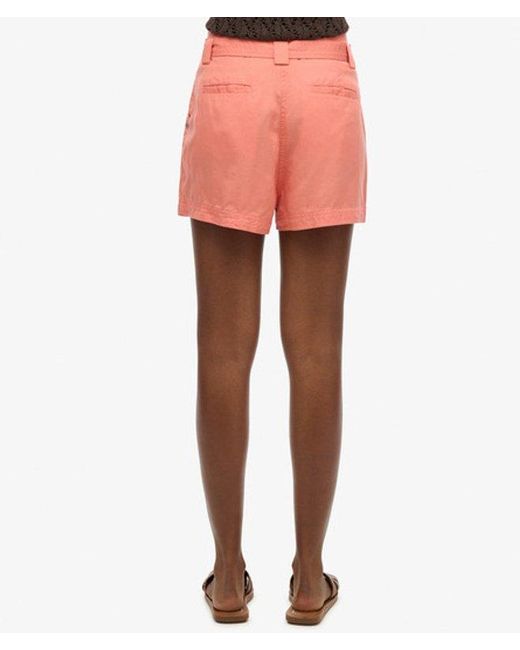 Superdry Red & Co Desert Paperbag Shorts