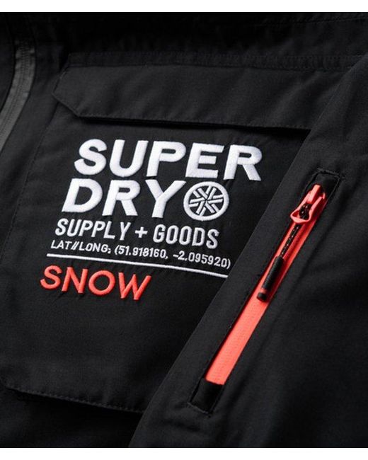 Superdry Black & Co Ski Ultimate Rescue Jacket for men