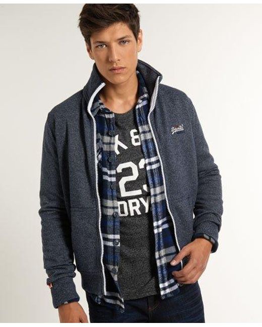 Superdry Blue Label Track Top Ink True Grit for men