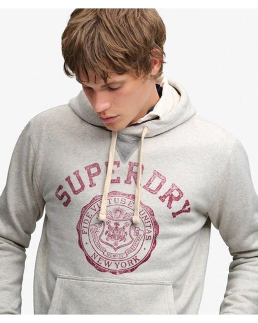 Superdry Gray & Co Athletic Essentials Hoodie for men