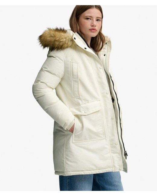 Superdry White & Co Everest Faux Fur Parka Coat