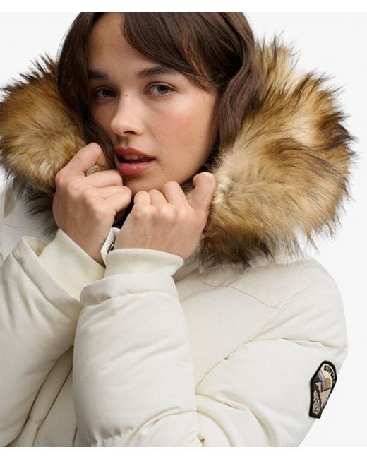Superdry Gray Everest Hooded Bomber Jacket