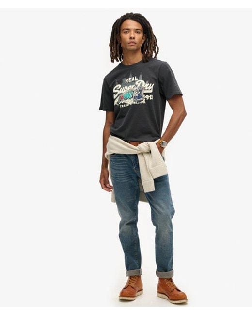 Superdry Gray & Co New York Graphic T-shirt for men
