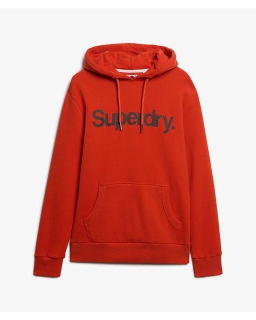 Homme Sweat À Capuche Core Logo Taille Superdry pour homme en coloris Red