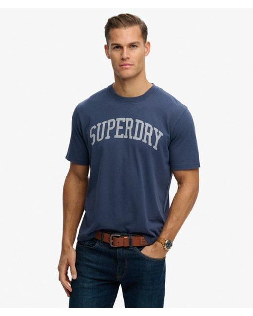 Superdry Blue & Co Athletic Essentials T-shirt for men