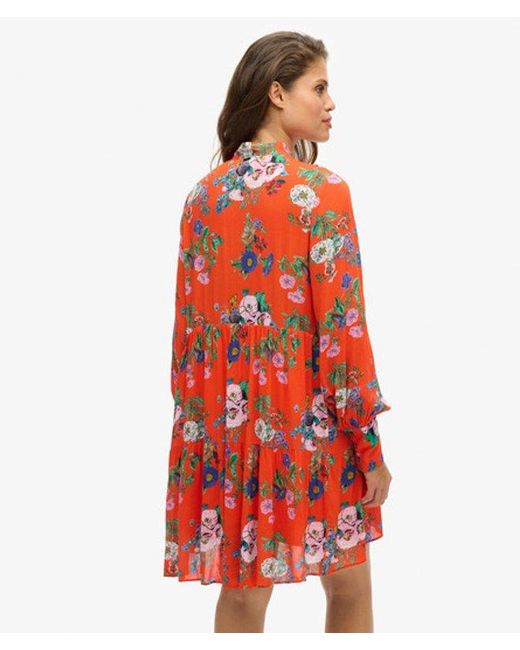 Superdry Red Studios Off Duty Mini Dress