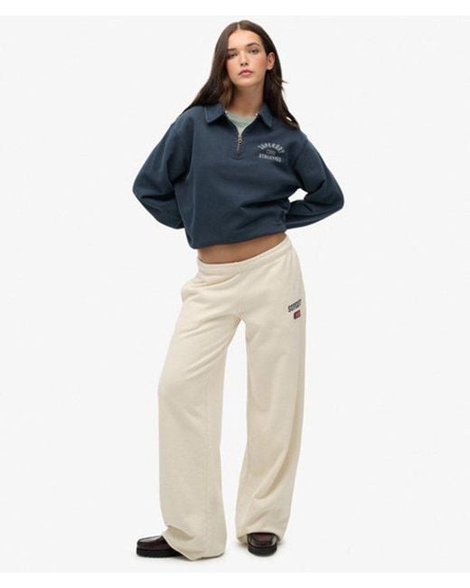 Superdry Blue & Co Athletic Collared Half Zip Jumper