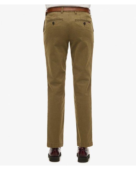 Superdry White Mid Rise Chino