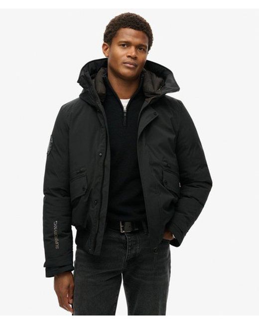 Superdry Black & Co City Padded Bomber Jacket for men