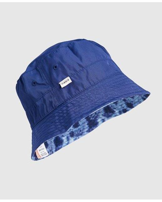 Superdry Blue Reversible Bucket Hat Tie Dye for men