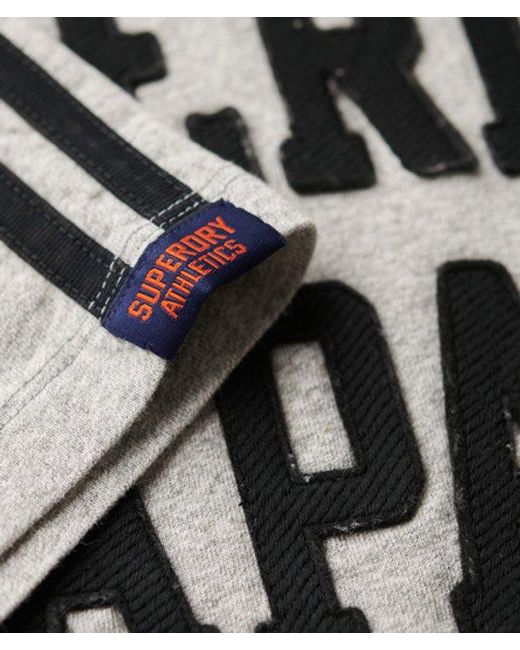 Superdry Gray & Co Vintage Athletic Stripe T-shirt for men