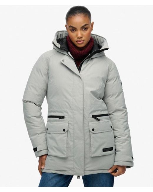 Superdry Gray City Padded Parka Jacket