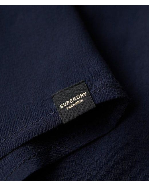 Superdry Blue & Co V-neck Volume Sleeveless Dress