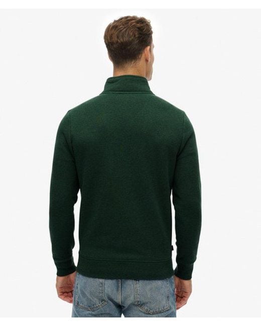 Homme Sweat À Demi-Zip Logo Vintage Brodé Taille Superdry pour homme en coloris Green
