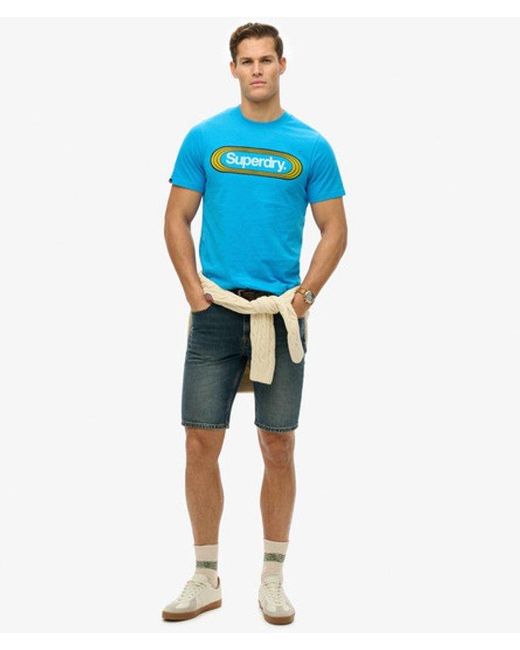 Superdry Blue & Co Vintage Trade Tab T-shirt for men