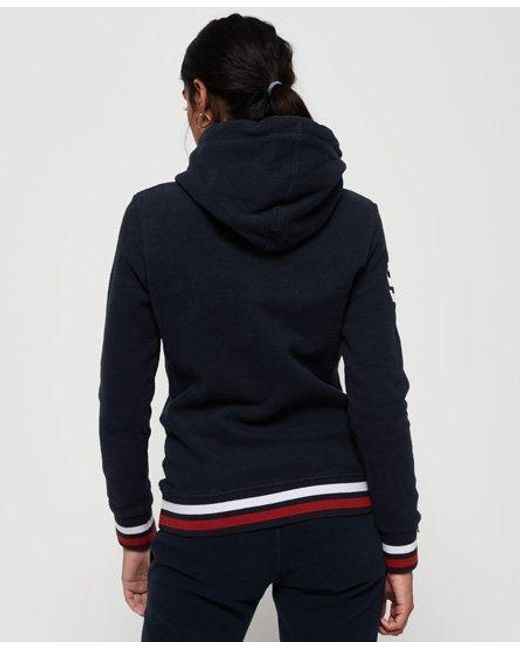 Superdry Blue Track & Field Hoodie Eclipse