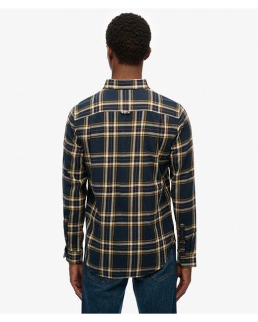 Superdry Gray & Co Long Sleeve Cotton Lumberjack Shirt for men