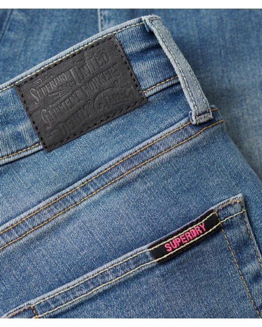 Superdry Blue & Co Organic Cotton Vintage Mid Rise Skinny Jeans