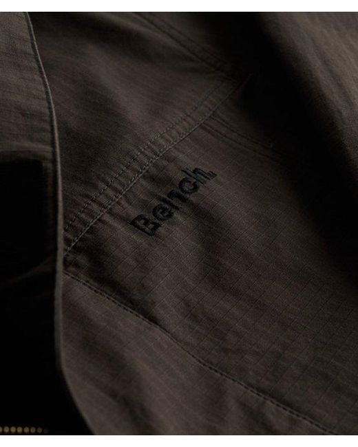 Superdry Gray Bench X & Co Bench High Neck Ripstop Jacket for men