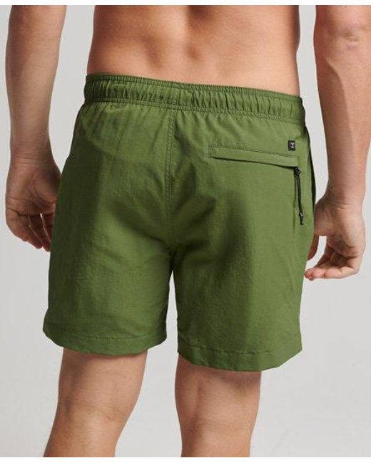 Superdry Green Studios Recycled Swim Shorts Forest for men