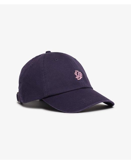 Femme Casquette De Base-Ball Brodée Sd Taille: 1Taille Superdry en coloris Blue