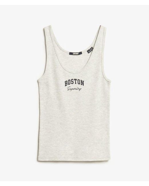 Superdry Gray & Co Athletic Essential Graphic Vest Top