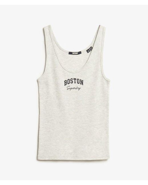 Superdry Gray & Co Athletic Essential Graphic Vest Top