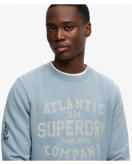 Superdry Blue & Co Coastal Relaxed Sweatshirt for men